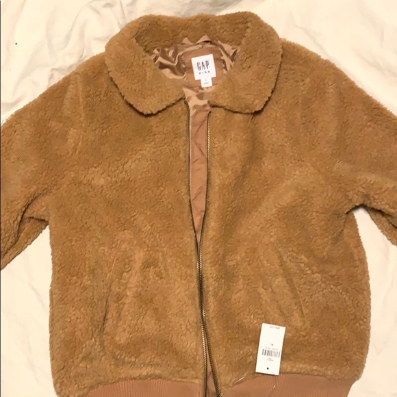 gap sherpa bomber jacket